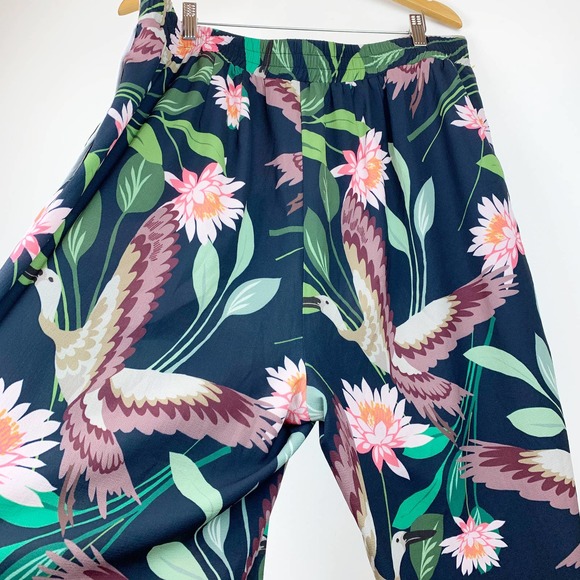 ELOQUII Printed Wide Leg Pant Floral 18 - Picture 6 of 10